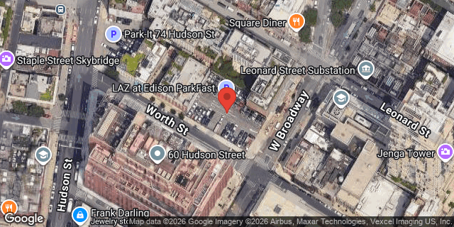 Aerial map of 170 WEST BROADWAY, Manhattan