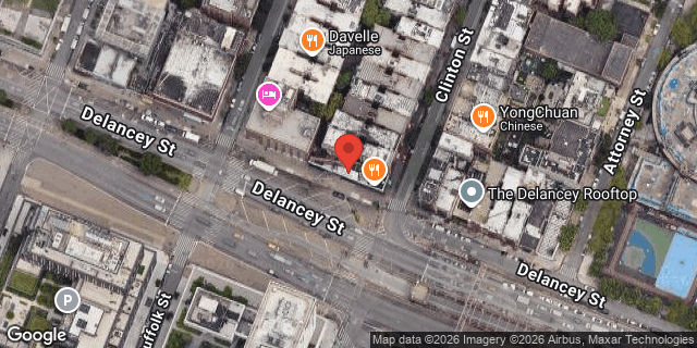 Aerial map of 156 DELANCEY STREET, Manhattan