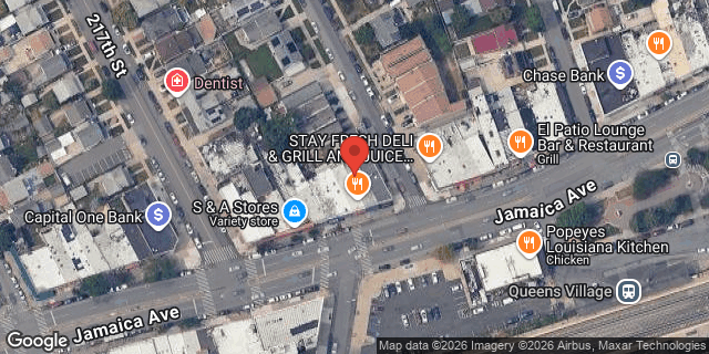 Aerial map of 217-19 JAMAICA AVENUE, Queens