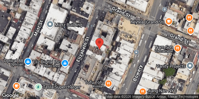 Aerial map of 88 ELIZABETH STREET, Manhattan