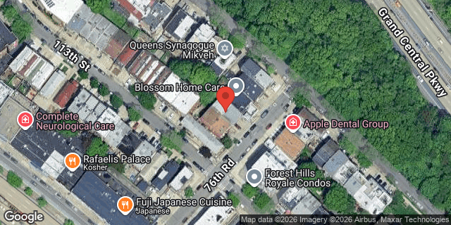 Aerial map of 113-11 76 ROAD, Queens