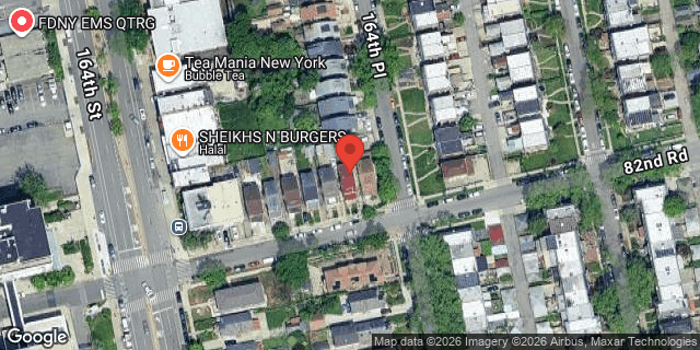 Aerial map of 164-23 82 ROAD, Queens
