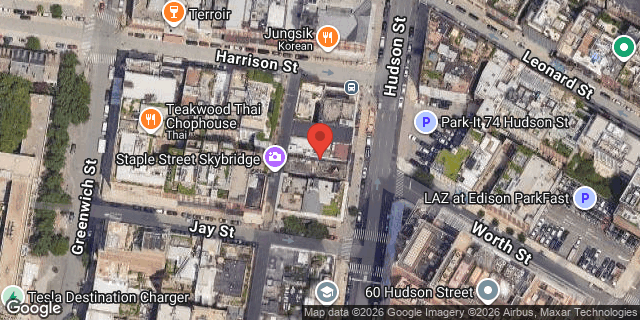 Aerial map of 73 HUDSON STREET, Manhattan