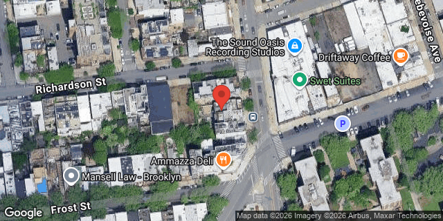 Aerial map of 79 KINGSLAND AVENUE, Brooklyn