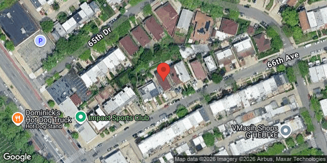 Aerial map of 85-29 66 AVENUE, Queens