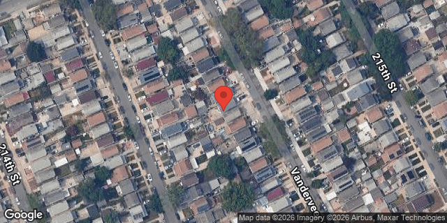 Aerial map of 93-32 VANDERVEER STREET, Queens