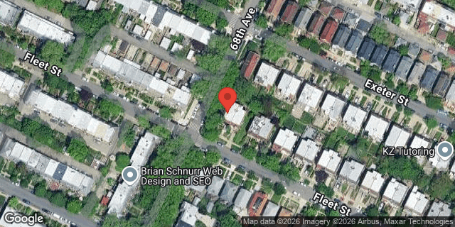 Aerial map of 68-03 FLEET STREET, Queens