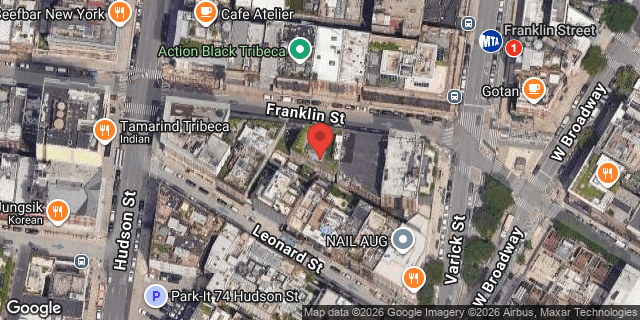 Aerial map of 149 FRANKLIN STREET, Manhattan