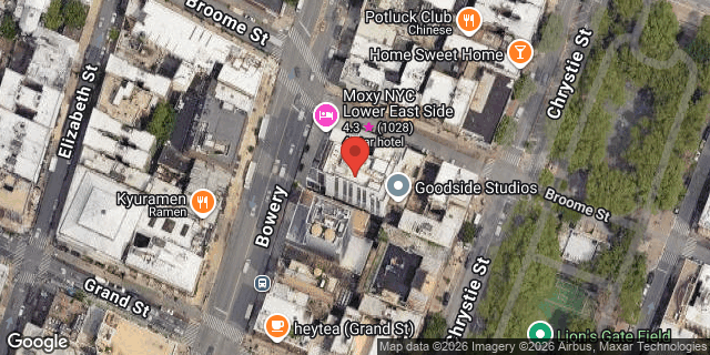 Aerial map of 145-147 BOWERY, Manhattan