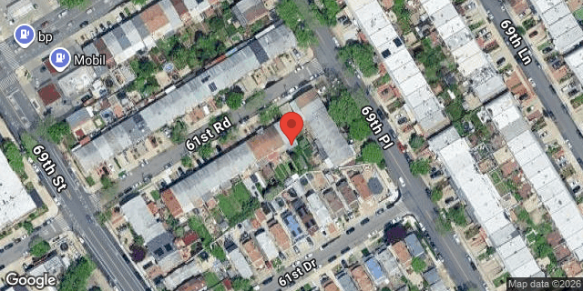 Aerial map of 69-36 61 ROAD, Queens