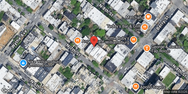 Aerial map of 109 NORTH 7 STREET, Brooklyn