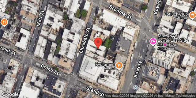 Aerial map of 120 ELIZABETH STREET, Manhattan
