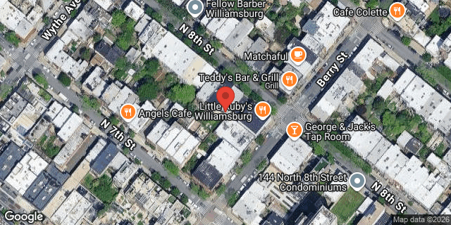 Aerial map of 118 NORTH 8 STREET, Brooklyn