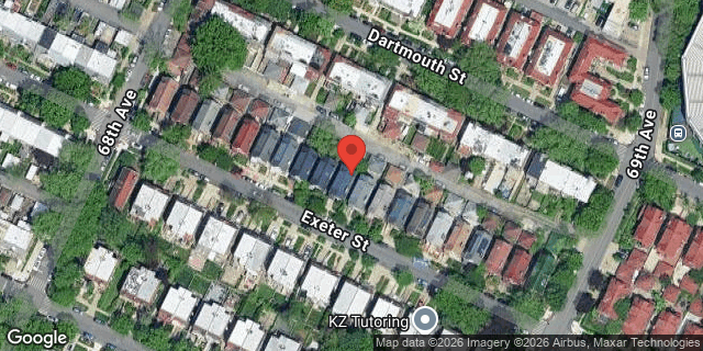 Aerial map of 68-29 EXETER STREET, Queens