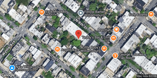 Aerial map of 110 NORTH 8 STREET, Brooklyn