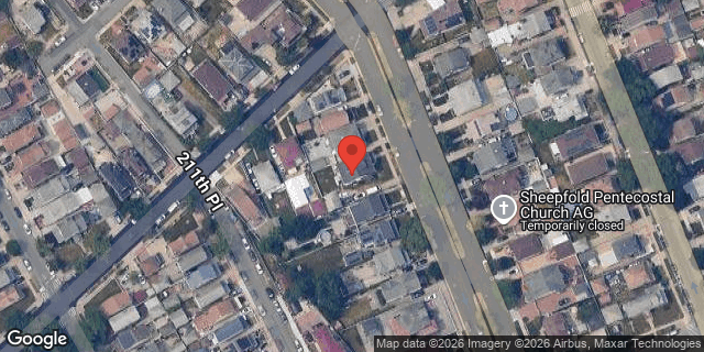 Aerial map of 91-18 HOLLIS COURT BLVD, Queens
