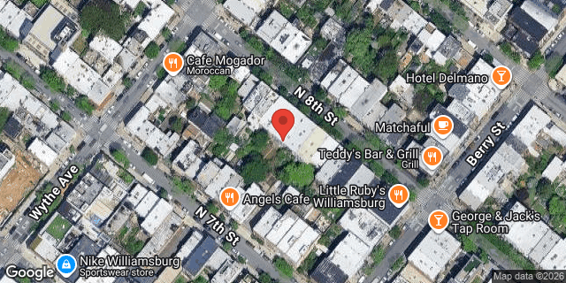 Aerial map of 106A NORTH 8 STREET, Brooklyn