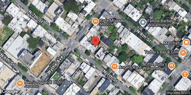 Aerial map of 91 NORTH 7 STREET, Brooklyn