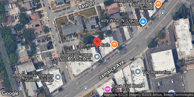 Aerial map of 220-17 JAMAICA AVENUE, Queens