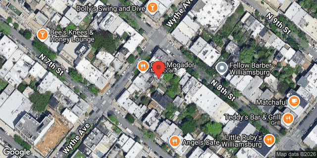 Aerial map of 135 WYTHE AVENUE, Brooklyn