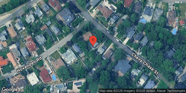 Aerial map of 85-34 CHEVY CHASE STREET, Queens