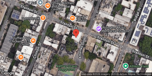 Aerial map of 141 ATTORNEY STREET, Manhattan