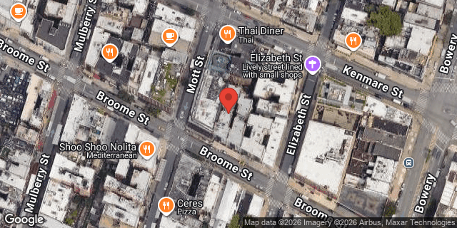 Aerial map of 366 BROOME STREET, Manhattan