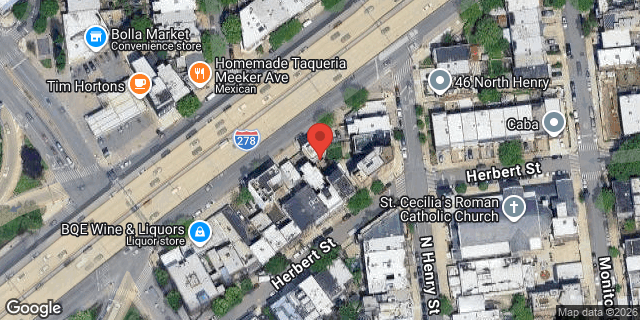 Aerial map of 530 MEEKER AVENUE, Brooklyn