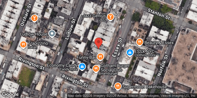 Aerial map of 139 ESSEX STREET, Manhattan