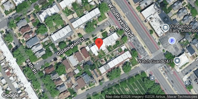 Aerial map of 84-56 GOLDINGTON COURT, Queens