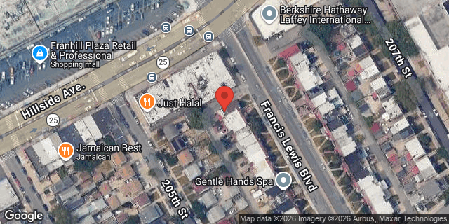Aerial map of 88-12 FRANCIS LEWIS BLVD, Queens