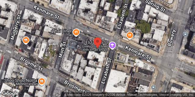 Aerial map of 30 KENMARE STREET, Manhattan