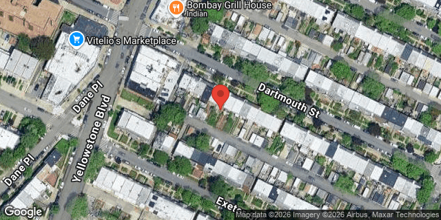 Aerial map of 67-82 DARTMOUTH STREET, Queens