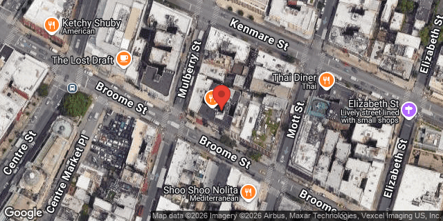 Aerial map of 384 BROOME STREET, Manhattan