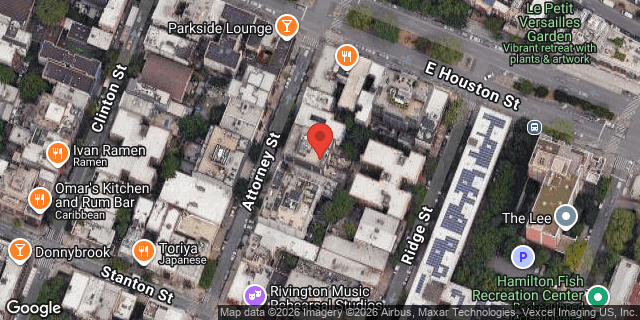 Aerial map of 148-150 ATTORNEY STREET, Manhattan
