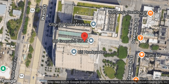 Aerial map of 388 GREENWICH STREET, Manhattan