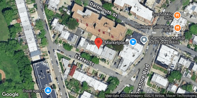 Aerial map of 67-21 EXETER STREET, Queens