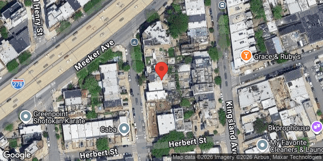 Aerial map of 52 MONITOR STREET, Brooklyn
