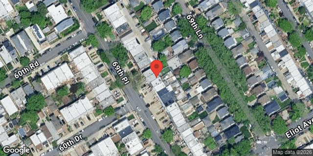 Aerial map of 60-45 69 PLACE, Queens