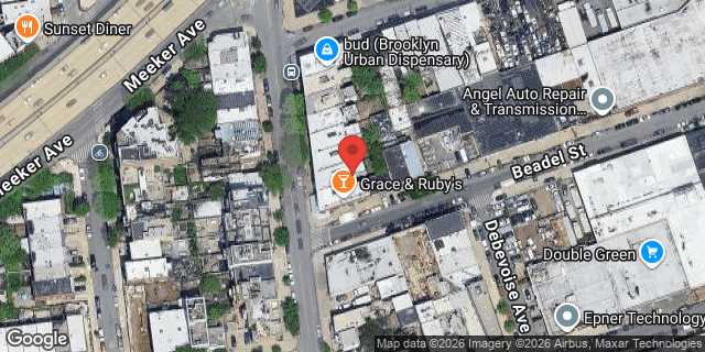 Aerial map of 136 KINGSLAND AVENUE, Brooklyn