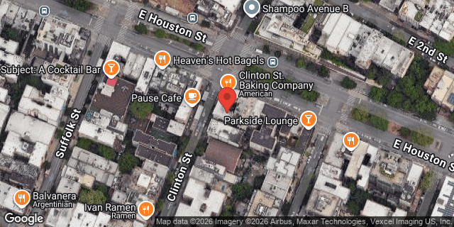 Aerial map of 299 EAST HOUSTON STREET, Manhattan