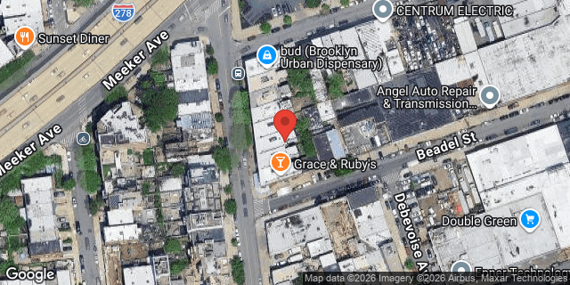 Aerial map of 138 KINGSLAND AVENUE, Brooklyn