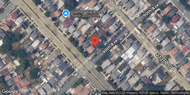 Aerial map of 89-89 HOLLIS COURT BLVD, Queens