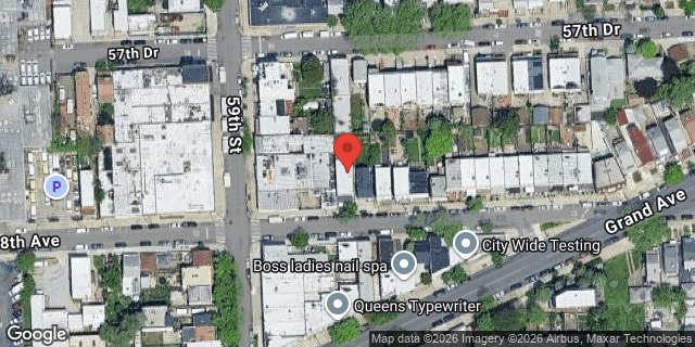 Aerial map of 59-13 58 AVENUE, Queens
