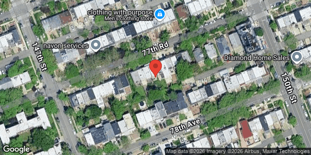 Aerial map of 147-28 77 ROAD, Queens