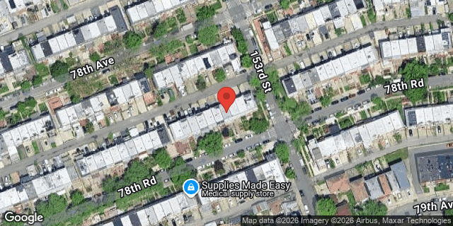 Aerial map of 150-55 78 ROAD, Queens
