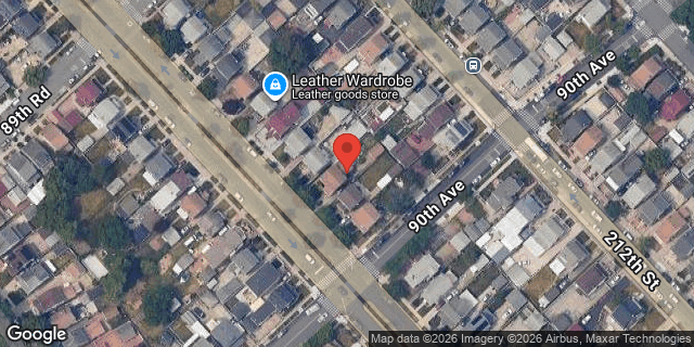 Aerial map of 89-81 HOLLIS COURT BLVD, Queens