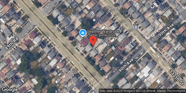 Aerial map of 89-75 HOLLIS COURT BLVD, Queens
