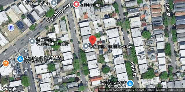 Aerial map of 57-21 63 STREET, Queens