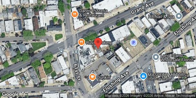 Aerial map of 61-10 GRAND AVENUE, Queens